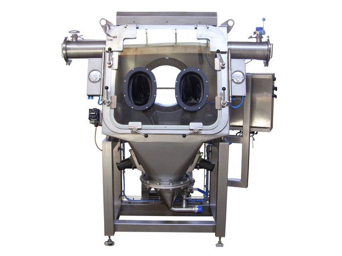High-containment glovebox system for powder handling