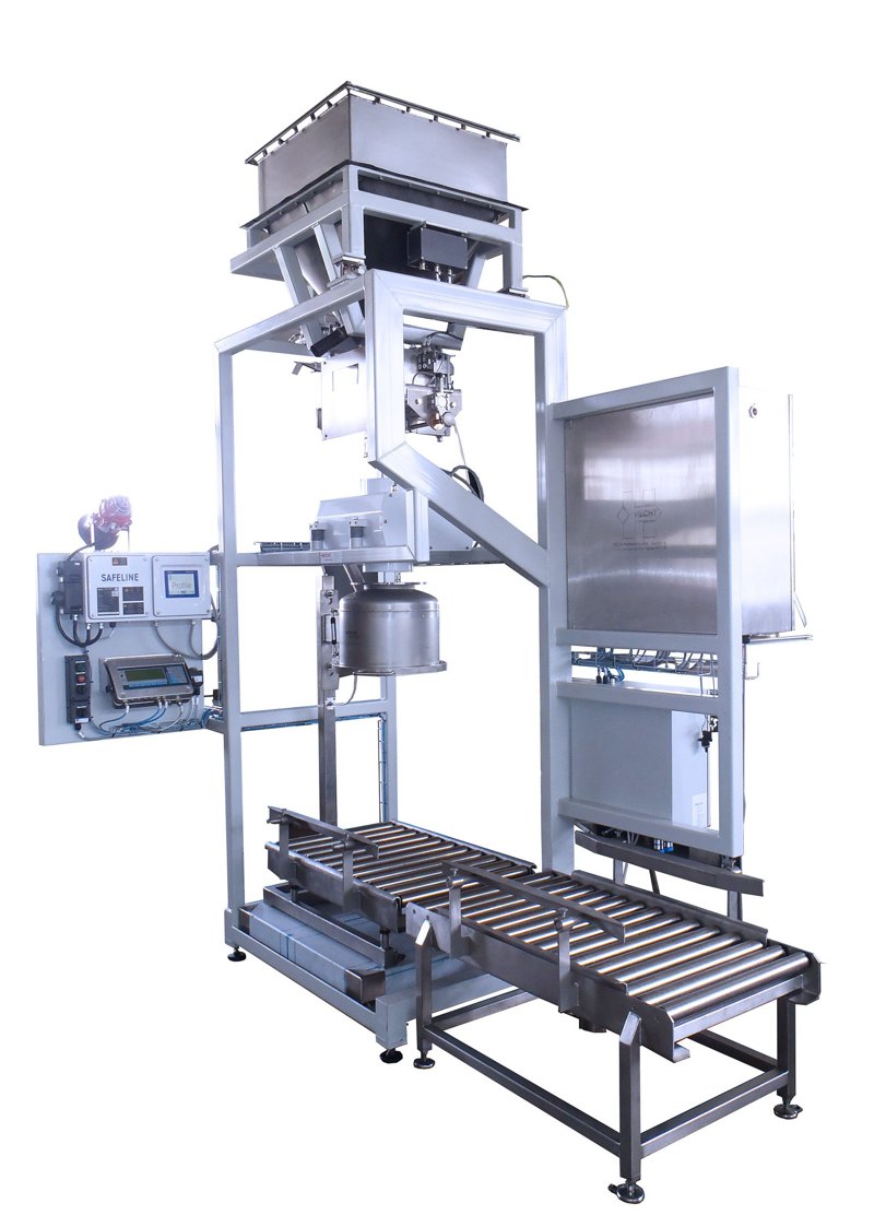 Small-bag dump station for manual sack emptying