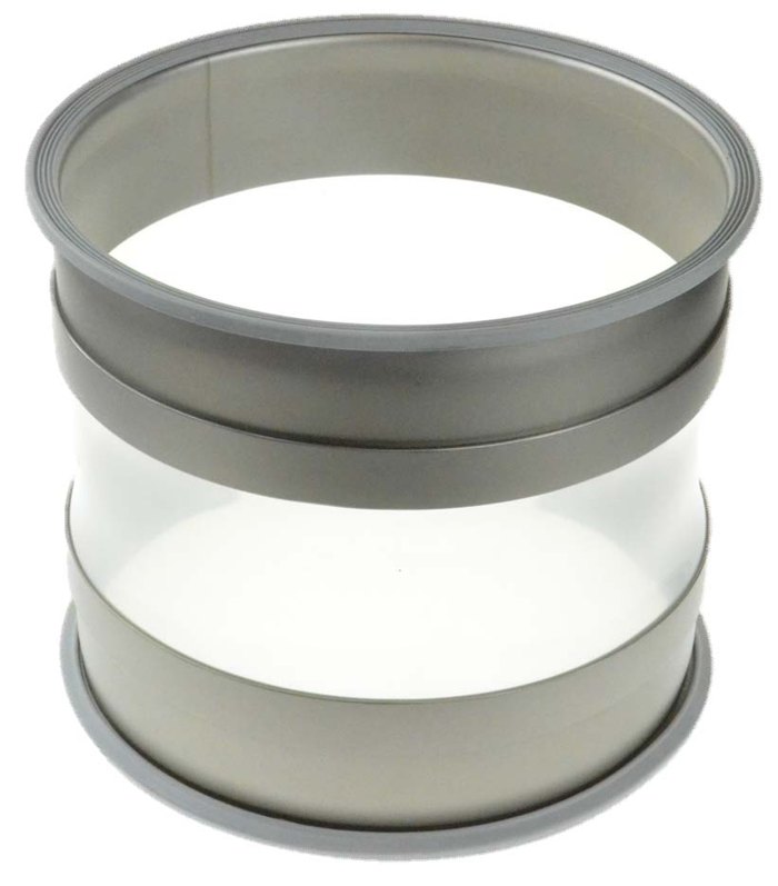 Filcoflex flexible connection with pressed-on Jacob coupling flange
